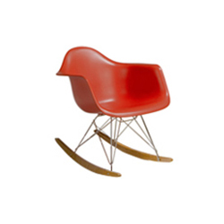 eames® molded plastic armchair with rocker base A006