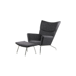 wegner wing chair and ottoman CG-B010