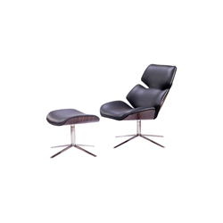 shrimp chair and ottoman CG-B054